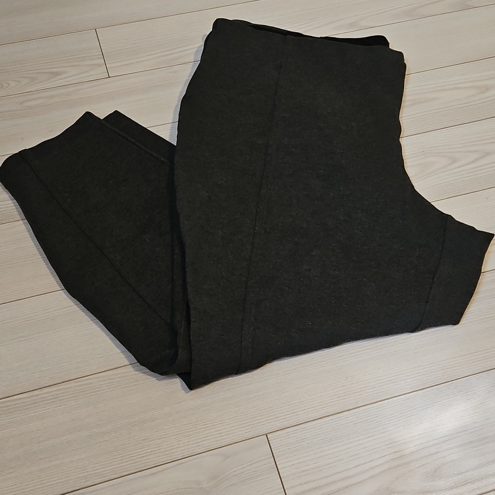 Dalia Pull-On womens 24 Plus size Soft Stretch Pant Narrow Leg gray high rise